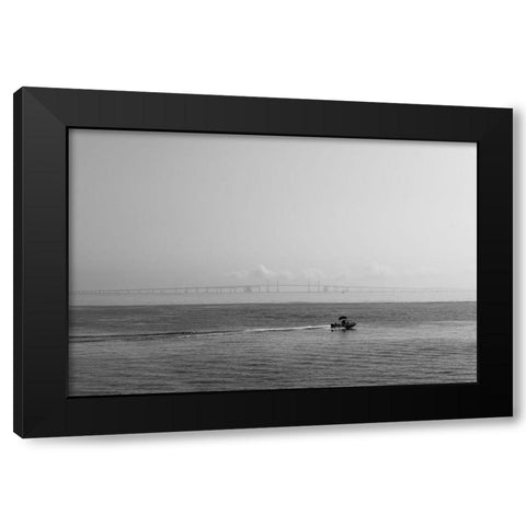 Bridge Black Modern Wood Framed Art Print by Malone, Will