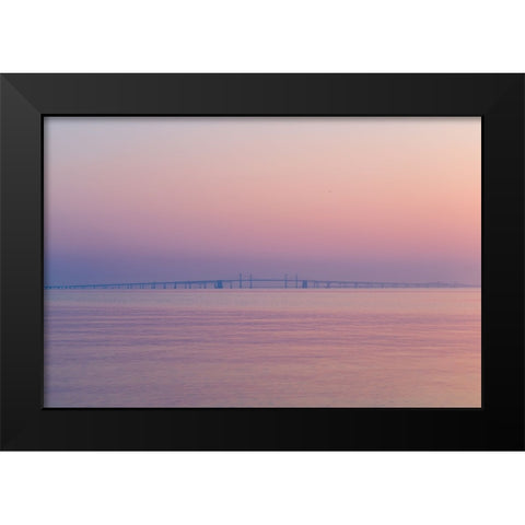 Bridge 2 Black Modern Wood Framed Art Print by Malone, Will