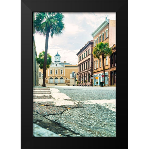 Broad street Black Modern Wood Framed Art Print by Malone, Will