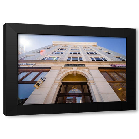 Business Exchange 4 Black Modern Wood Framed Art Print with Double Matting by Malone, Will