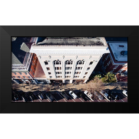 Business Exchange Above 2 Black Modern Wood Framed Art Print by Malone, Will