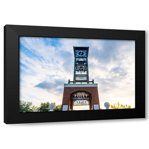 Centennial Plaza Black Modern Wood Framed Art Print by Malone, Will