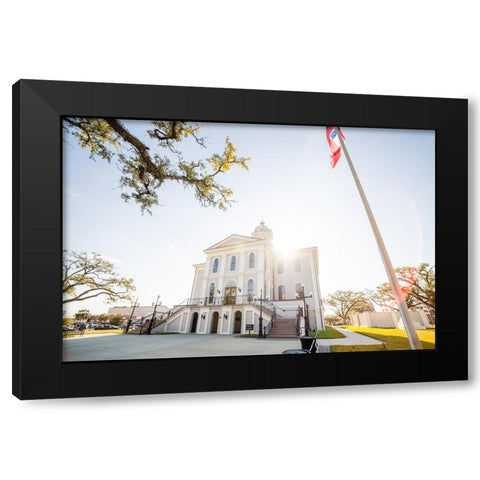 Courthouse 4 Black Modern Wood Framed Art Print by Malone, Will