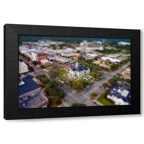 Courthouse 8 Black Modern Wood Framed Art Print with Double Matting by Malone, Will
