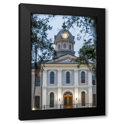 Courthouse Morning 2 Black Modern Wood Framed Art Print with Double Matting by Malone, Will