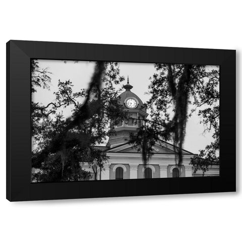 Courthouse Morning 3 Black Modern Wood Framed Art Print by Malone, Will