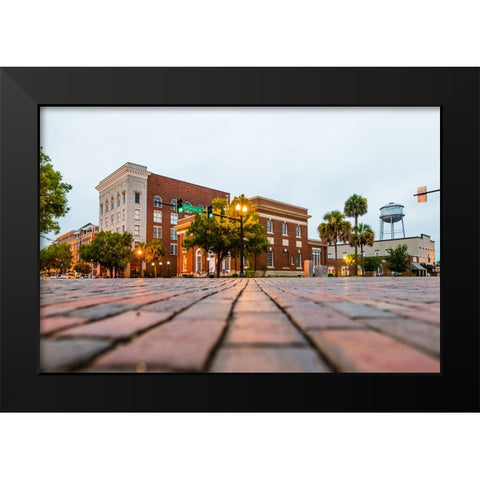 Downtown Tville Color Black Modern Wood Framed Art Print by Malone, Will