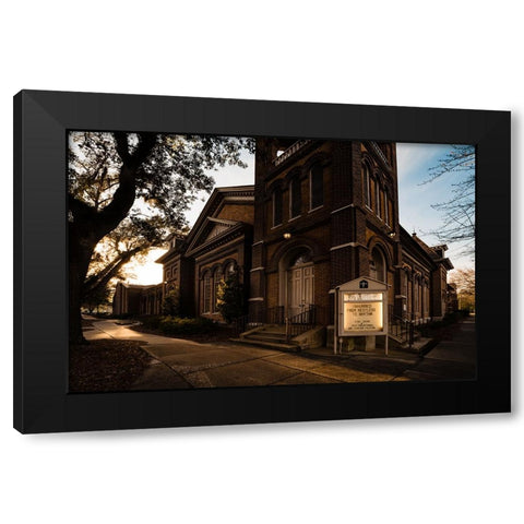 First Presbyterian Black Modern Wood Framed Art Print by Malone, Will