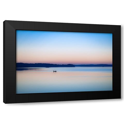 Gratitude Black Modern Wood Framed Art Print with Double Matting by Malone, Will