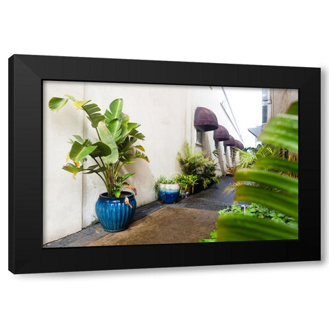 Green Alley Black Modern Wood Framed Art Print by Malone, Will