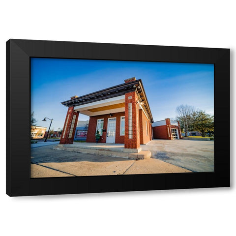 Gulf Oil 2 Black Modern Wood Framed Art Print with Double Matting by Malone, Will