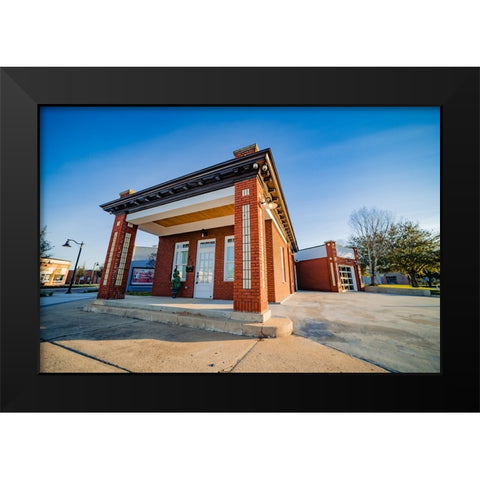 Gulf Oil 2 Black Modern Wood Framed Art Print by Malone, Will