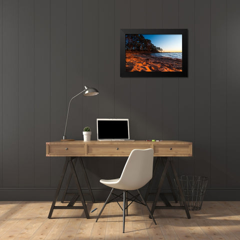 Hartwell Beach 2 Black Modern Wood Framed Art Print by Malone, Will