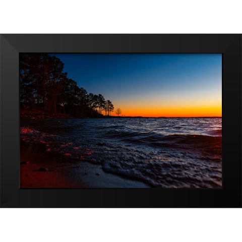 Hartwell Beach 3 Black Modern Wood Framed Art Print by Malone, Will