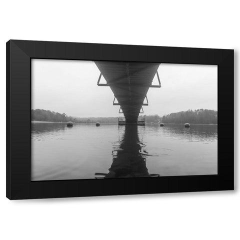 Hartwell Fog 1 Black Modern Wood Framed Art Print with Double Matting by Malone, Will