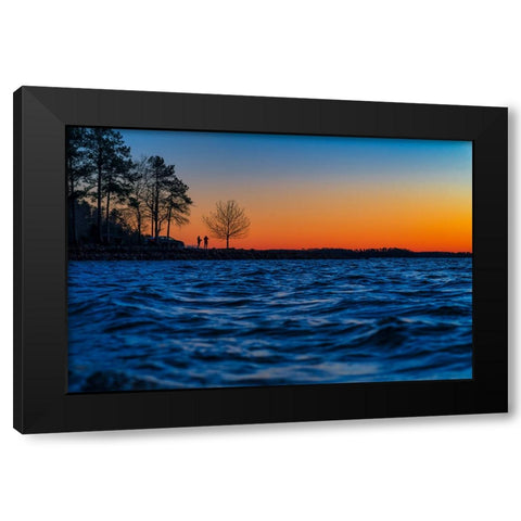 Hartwell Sunset 2 Black Modern Wood Framed Art Print by Malone, Will