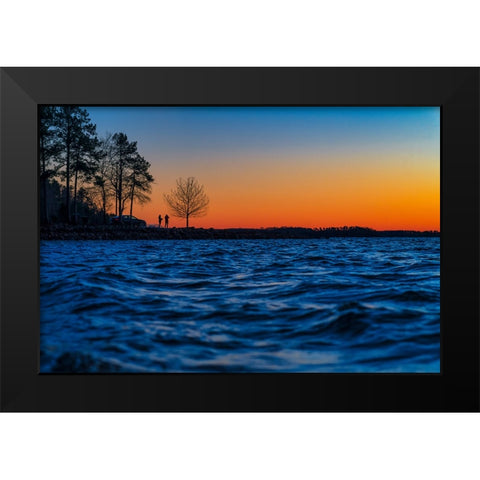 Hartwell Sunset 2 Black Modern Wood Framed Art Print by Malone, Will