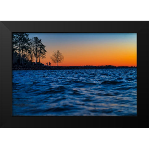 Hartwell Sunset Stance Black Modern Wood Framed Art Print by Malone, Will