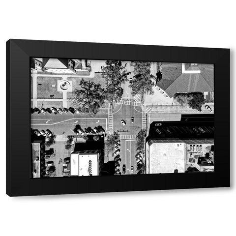 Hustle Black Modern Wood Framed Art Print with Double Matting by Malone, Will