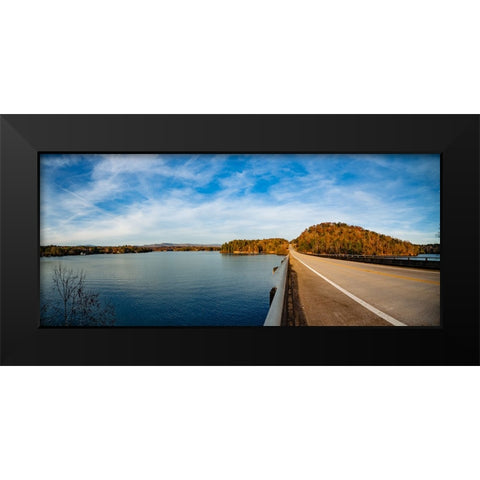 Hwy 11 Pano Black Modern Wood Framed Art Print by Malone, Will