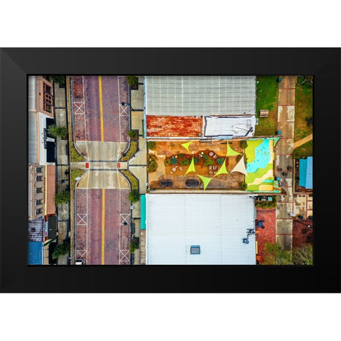 Jackson St Black Modern Wood Framed Art Print by Malone, Will
