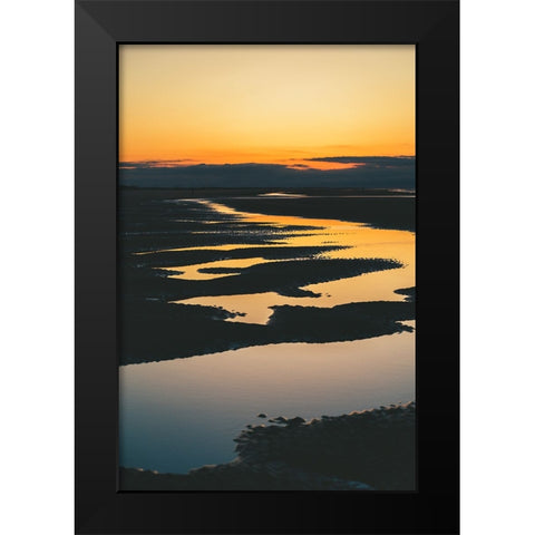 Magic Tide Pools Black Modern Wood Framed Art Print by Malone, Will