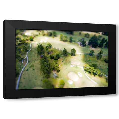 Mini Golf Black Modern Wood Framed Art Print with Double Matting by Malone, Will