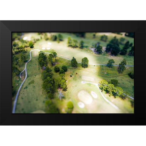 Mini Golf Black Modern Wood Framed Art Print by Malone, Will