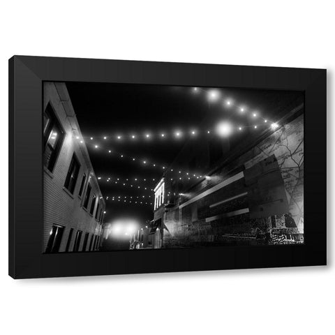 Nightwalk 2 Black Modern Wood Framed Art Print with Double Matting by Malone, Will
