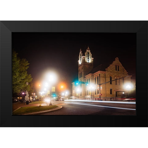 Nightwalk 6 Black Modern Wood Framed Art Print by Malone, Will