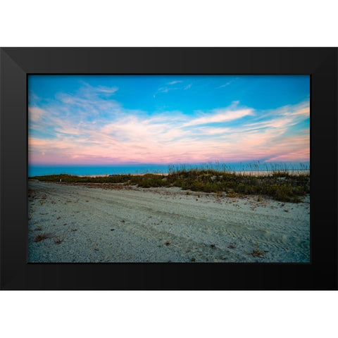 Over the Fence Black Modern Wood Framed Art Print by Malone, Will