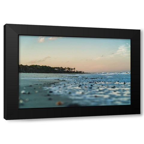 Palms at the End Black Modern Wood Framed Art Print by Malone, Will