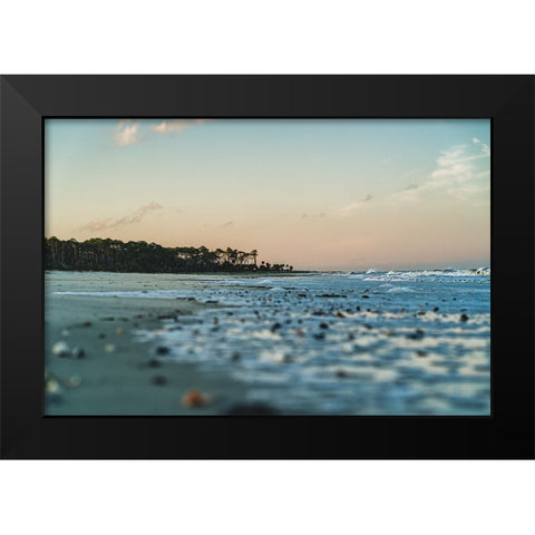 Palms at the End Black Modern Wood Framed Art Print by Malone, Will