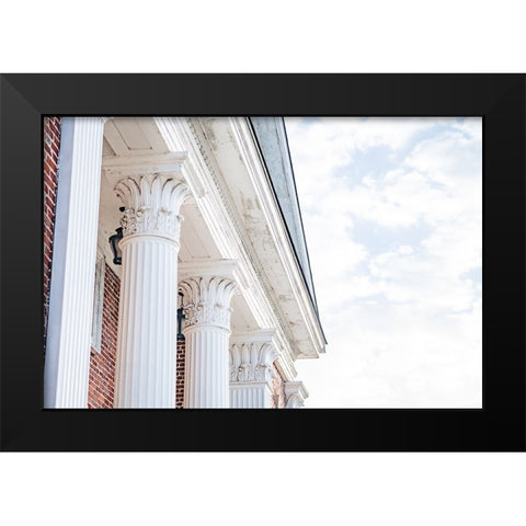 Pelzer Columns Black Modern Wood Framed Art Print by Malone, Will