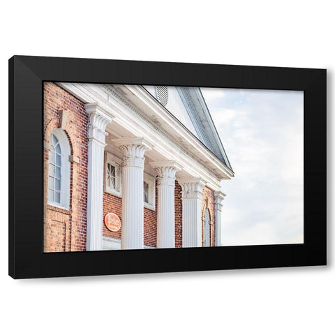 Pelzer Columns 2 Black Modern Wood Framed Art Print with Double Matting by Malone, Will