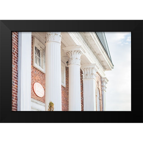 Pelzer Columns 3 Black Modern Wood Framed Art Print by Malone, Will