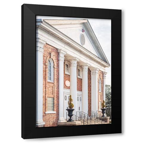 Pelzer Columns 4 Black Modern Wood Framed Art Print with Double Matting by Malone, Will