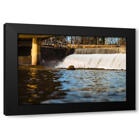 Pelzer Dam 2 Black Modern Wood Framed Art Print by Malone, Will