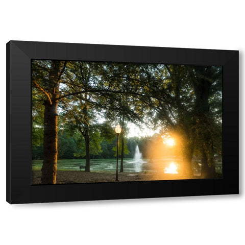 Presbyterian Pond 2 Black Modern Wood Framed Art Print by Malone, Will
