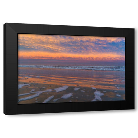 Rainbow Tide Black Modern Wood Framed Art Print by Malone, Will