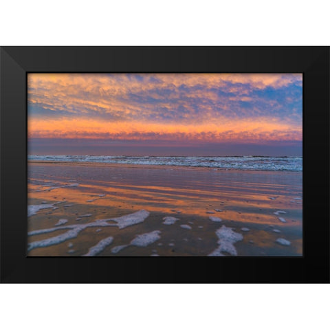 Rainbow Tide Black Modern Wood Framed Art Print by Malone, Will