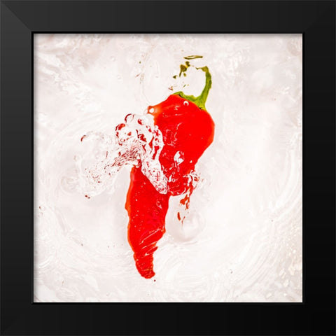 Red Hot Black Modern Wood Framed Art Print by Malone, Will