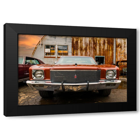 Rust Black Modern Wood Framed Art Print by Malone, Will