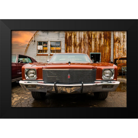 Rust Black Modern Wood Framed Art Print by Malone, Will
