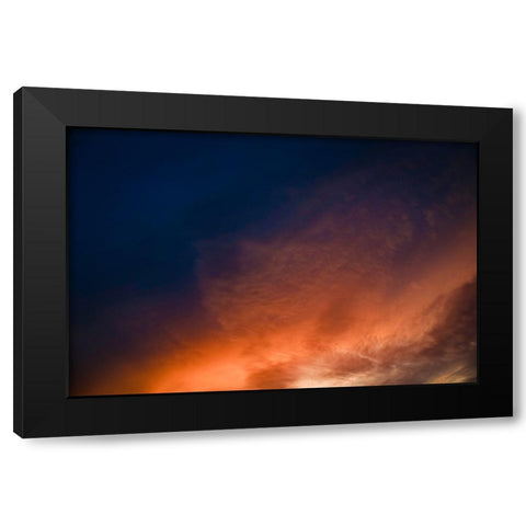 Saharan Sunset Black Modern Wood Framed Art Print by Malone, Will