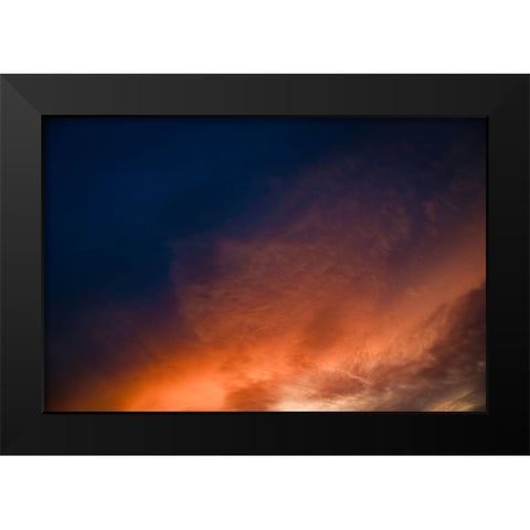 Saharan Sunset Black Modern Wood Framed Art Print by Malone, Will