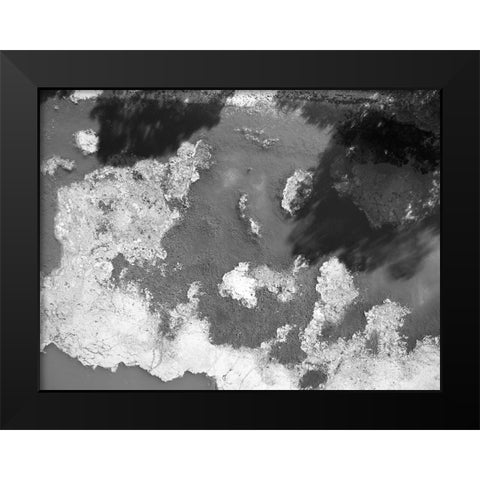 Tennessee River 2 BW Black Modern Wood Framed Art Print by Malone, Will