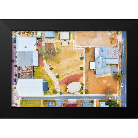 The Amphitheater Black Modern Wood Framed Art Print by Malone, Will