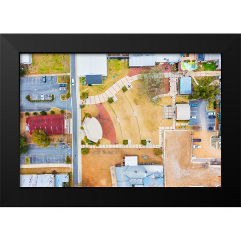 The Amphitheater 2 Black Modern Wood Framed Art Print by Malone, Will