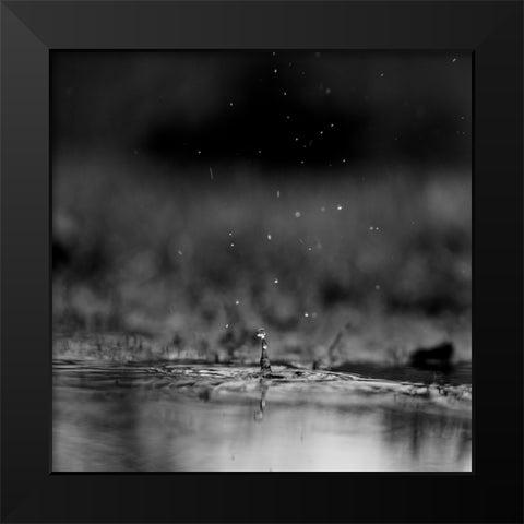The Drop Black Modern Wood Framed Art Print by Malone, Will